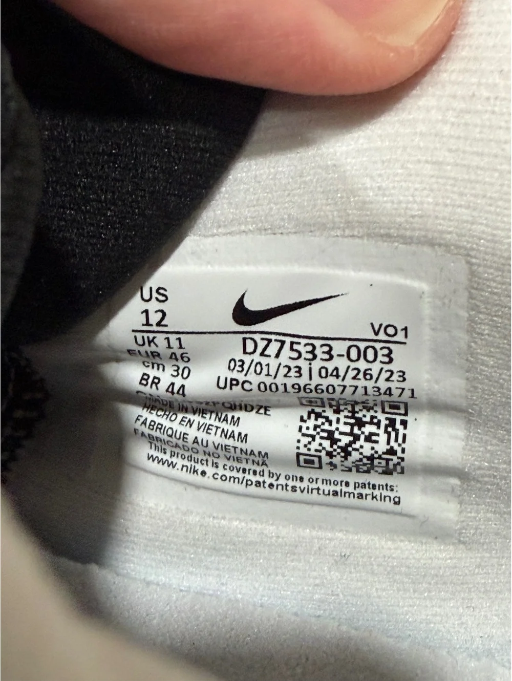 Nike size 12